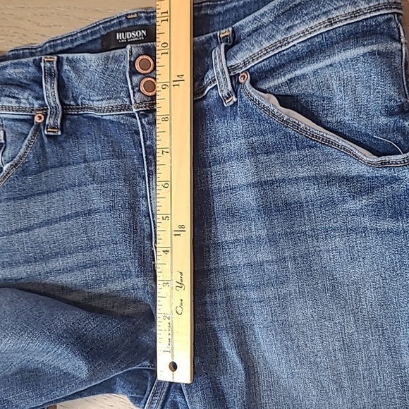 Hudson Jeans Women's sz 32 Collin Skinny Double Button Mid Rise Denim Jeans - Picture 13 of 15